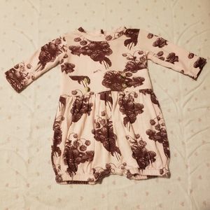Kate Quinn newborn bamboo floral romper